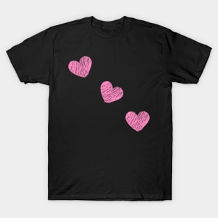 Pink Hearts T-Shirt